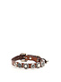 Campomaggi Bracelet. H1. Leather + Rosa Multi Studs. P/D Cognac.