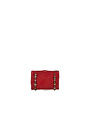 Campomaggi Wallet. Leather + Multistuds. P/D. Red.