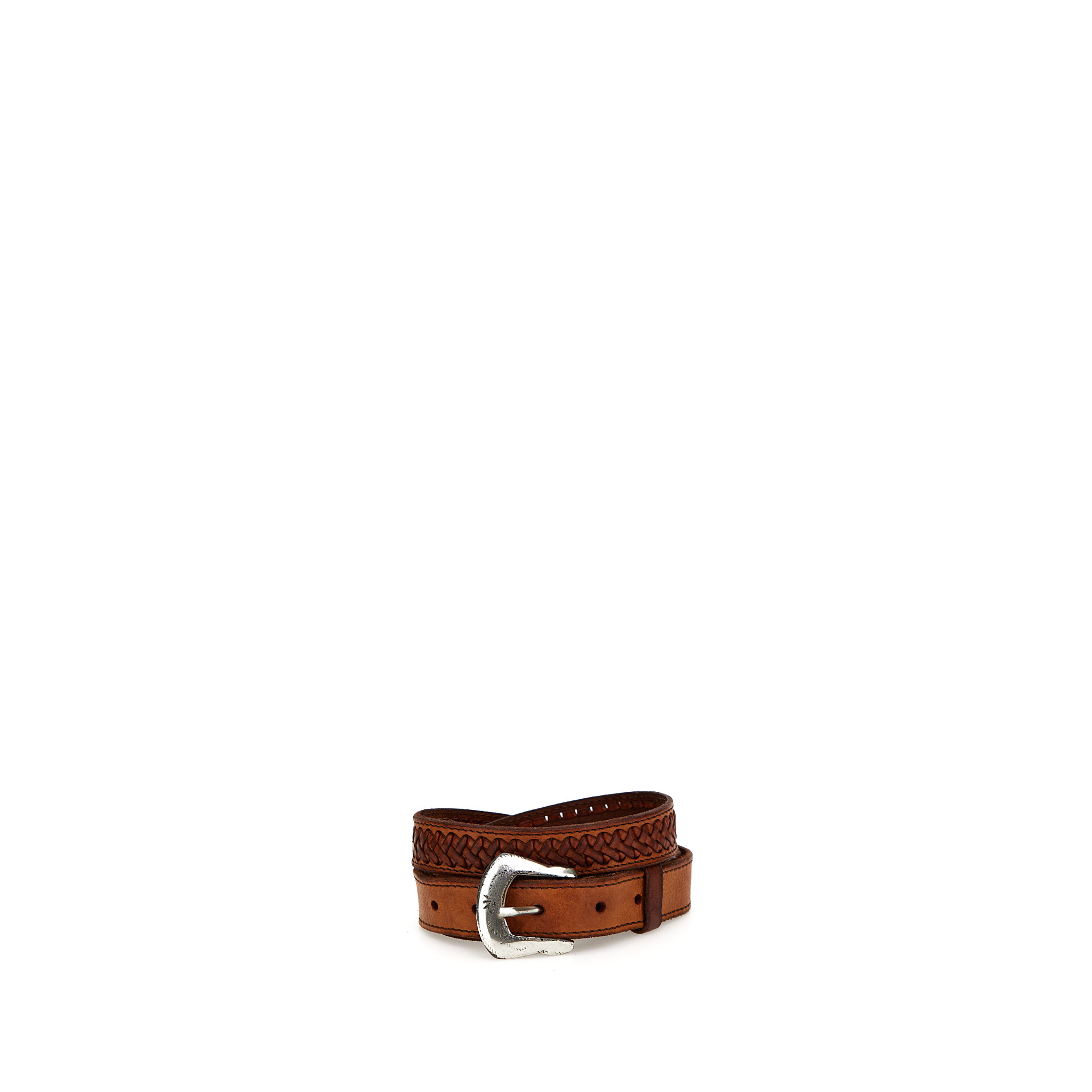 Campomaggi Belt. Leather + Multi Seams. P/D Cognac. S85