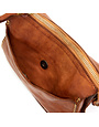 Campomaggi Crossbody Bag. Leather + Studs. P/D Cognac