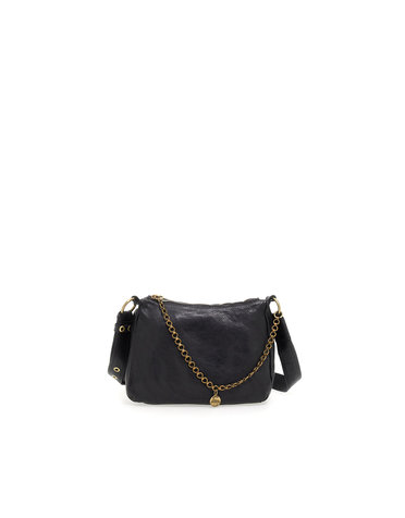 Campomaggi Shoulder Bag. Leather. P/D Black