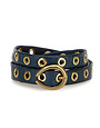 Campomaggi Belt. H2. Leather + Horseshoe Buckle. P/D Sapphire. S75