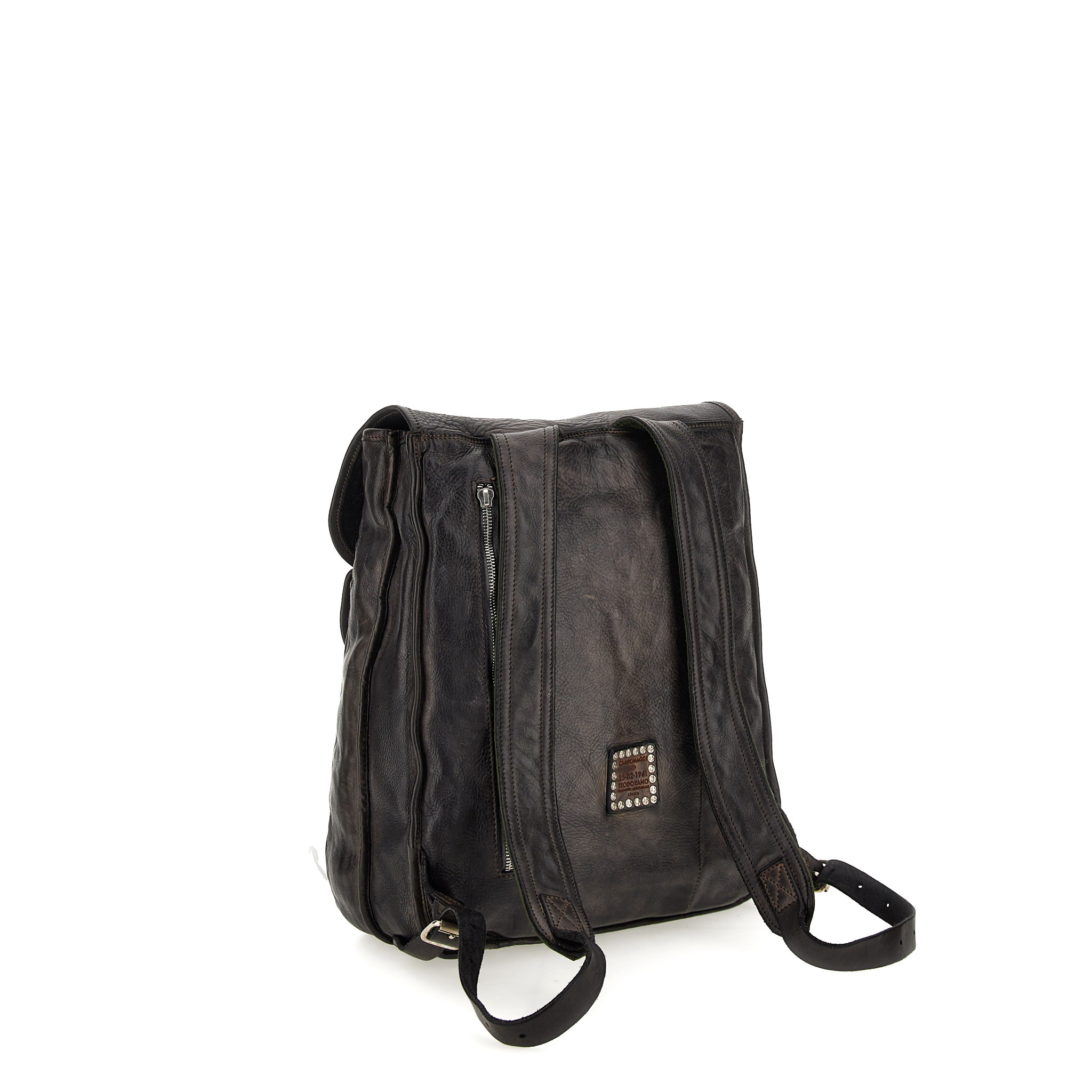 Campomaggi Venere Backpack. Vacc. T/C Grigio.