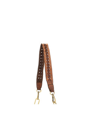 Caterina Lucchi Shoulder strap.  Threading Leather. P/D Cognac