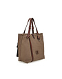 Campomaggi Giove Tote Bag + Phone Holder. Leather + Canvas