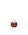 Campomaggi Crossbody Bag. Small. Leather + Studs. P/D Cognac