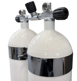 ECS Dubbelset/twinset 12L steel 232Bar concave