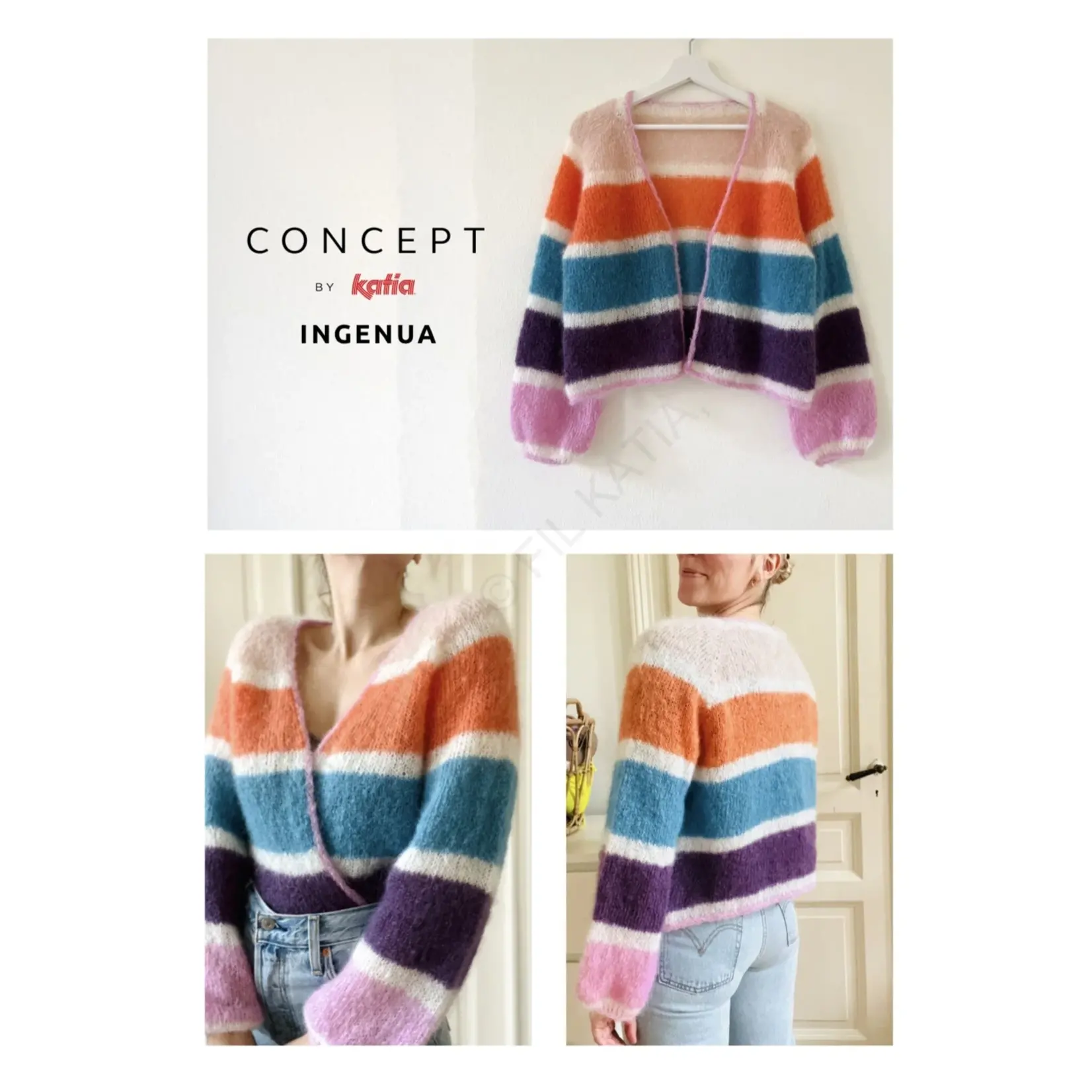 Breipakket Katia Gerhard Cardigan  Maat M/L