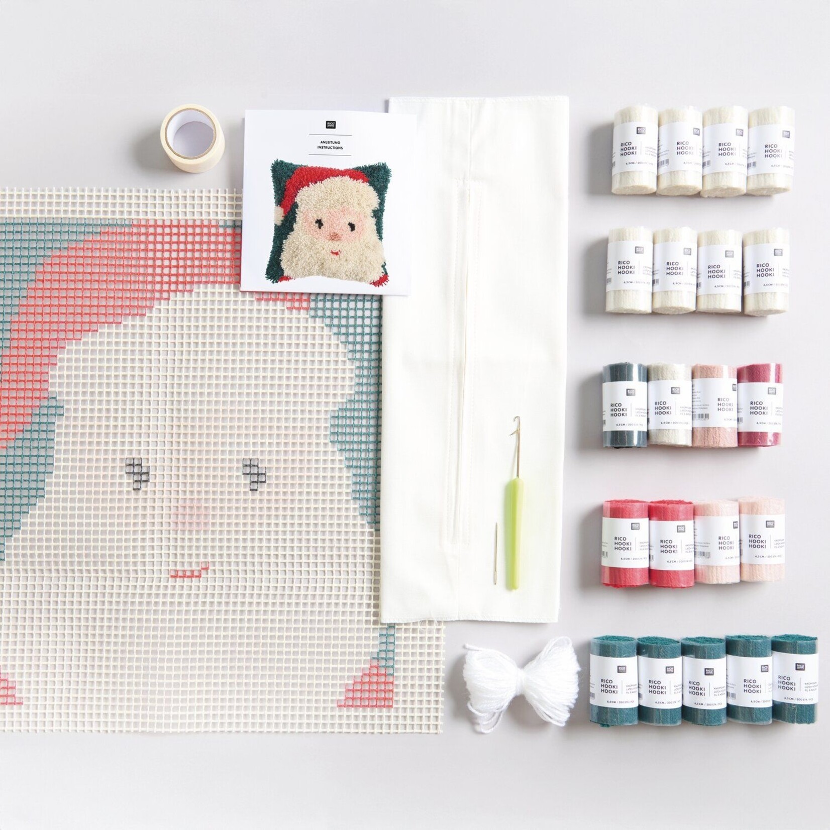 Rico Rico Hooki Hooki Smyrna set -  Kussen Santa