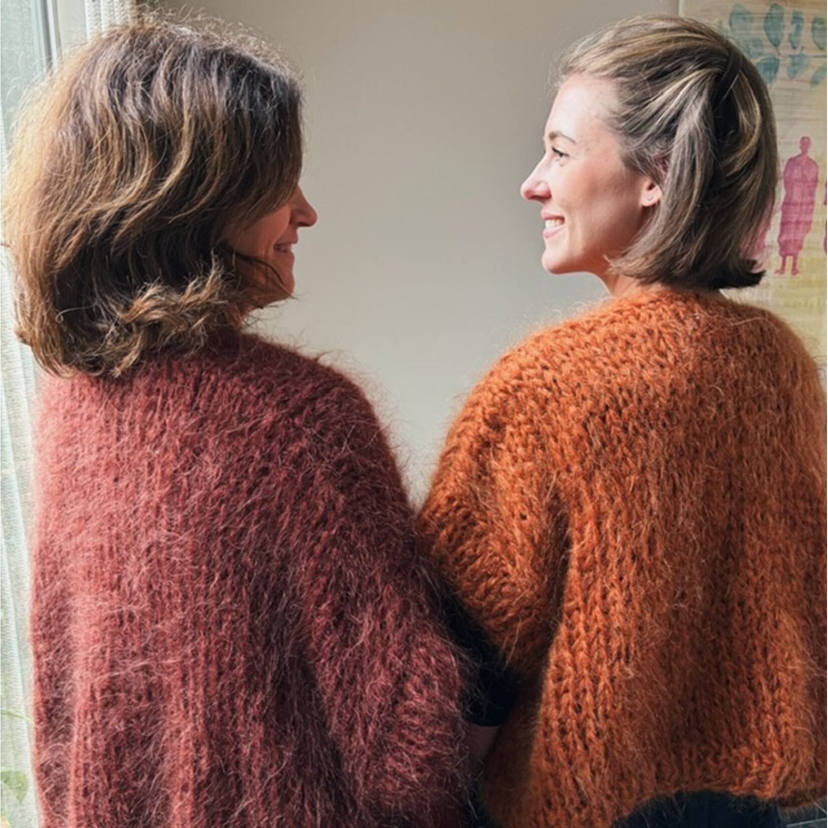 Breipakket Mohair Bernadette-vest met mouwboorden