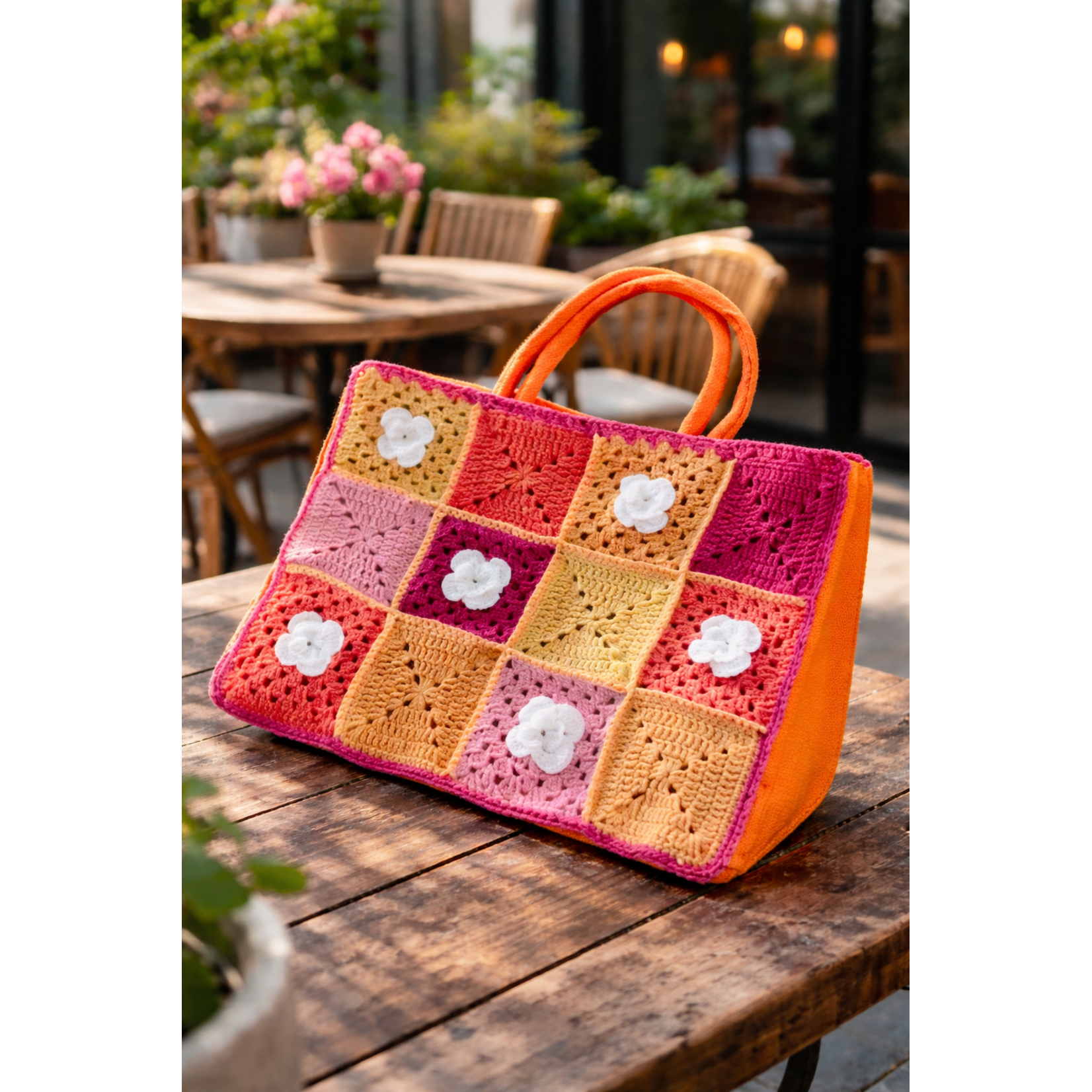 Haakpakket 'The Colourful Flower Bag'