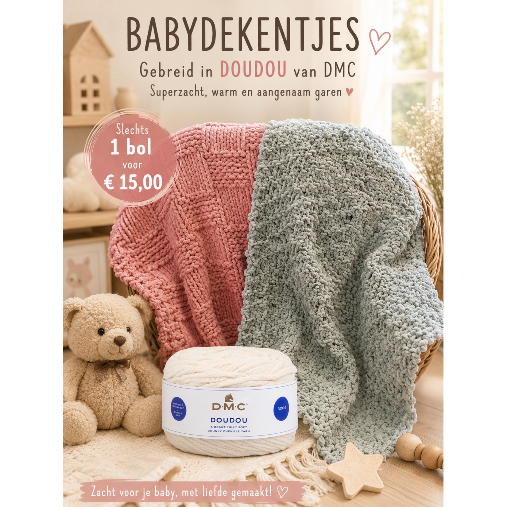 Breipakket Babydekentje DouDou