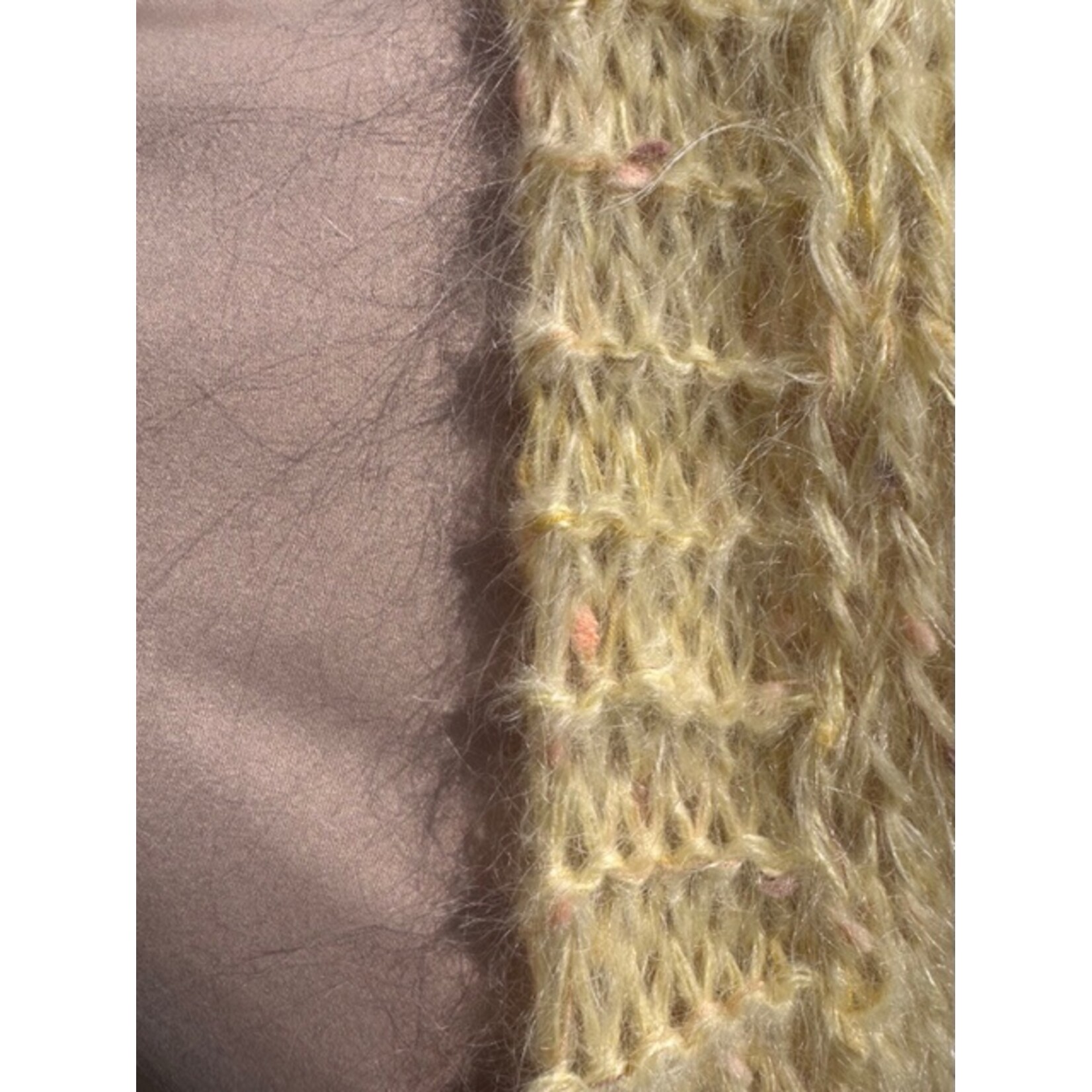 Breipakket Mohair vest met korte mouwen en ribbelboord (8/10)