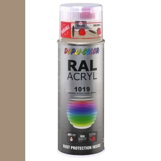 Dupli-Color Ral Acryl Ral 1019 Grijsbeige Hoogglans 400 ml