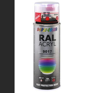 Dupli-Color Ral Acryl Ral 9017 Verkeerszwart Hoogglans 400 ml