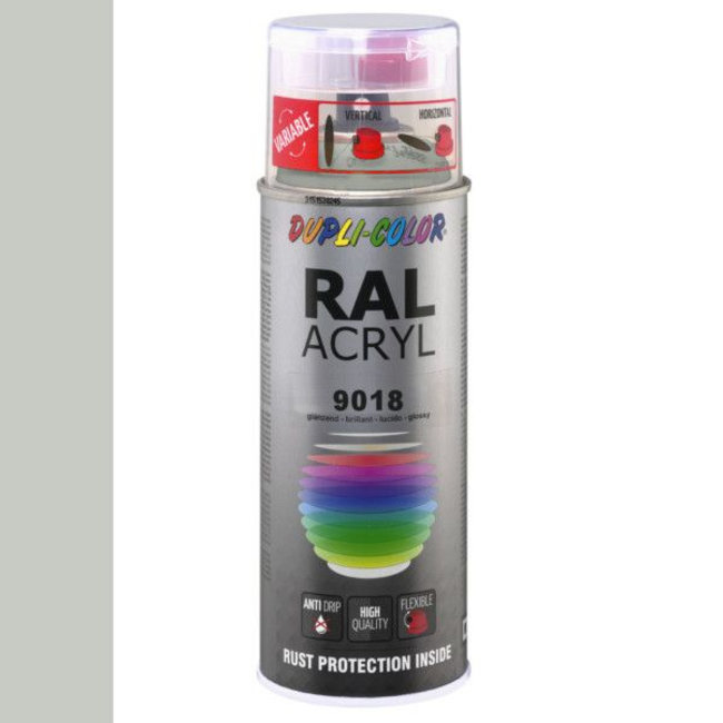 Dupli-Color Ral Acryl Ral 9018 Papyrus Wit Hoogglans 400 ml