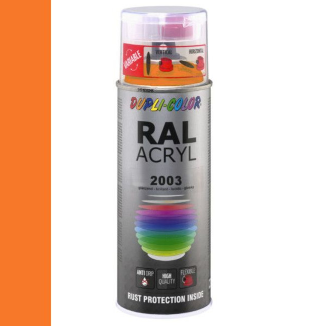 Dupli-Color Ral Acryl Ral 2003 Pastel Oranje Hoogglans 400 ml