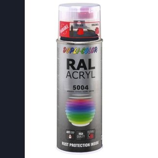 Dupli-Color Ral Acryl Ral 5004 Blauwzwart Hoogglans 400 ml