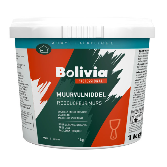 Bolivia Bolivia Muurvulmiddel 1 Kilo emmer