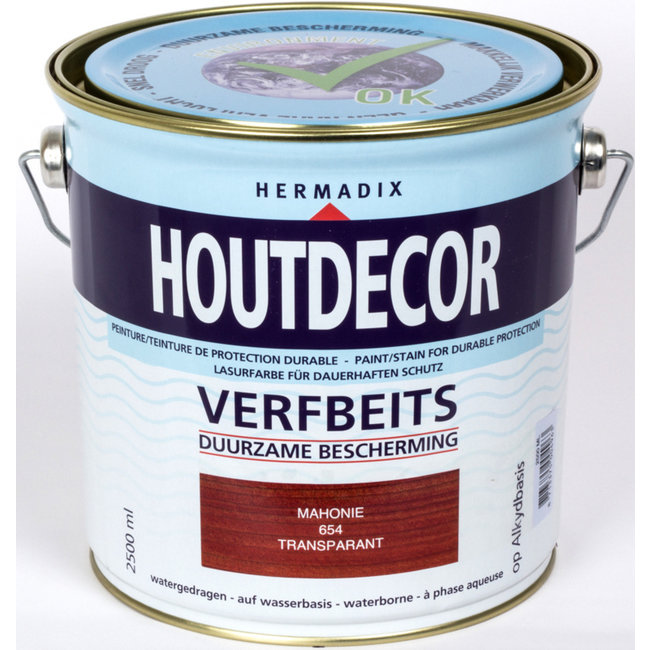 Hermadix Hermadix Houtdecor Verfbeits Transparant Mahonie 654 2,5 liter