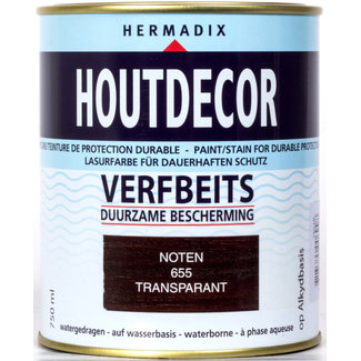 Hermadix Hermadix Houtdecor Verfbeits Transparant Noten 655 750 ml