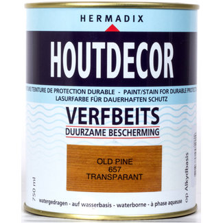 Hermadix Houtdecor Verfbeits Transparant Old Pine 657 750 ml
