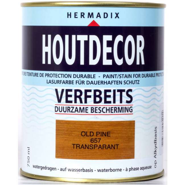 Hermadix Houtdecor Verfbeits Transparant Old Pine 657 750 ml