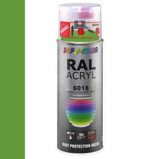 Dupli-Color Ral Acryl Ral 6018 Geelgroen Hoogglans 400 ml