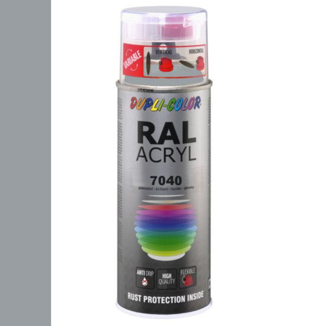 Dupli-Color Ral Acryl Ral 7040 Venster grijs Hoogglans 400 ml