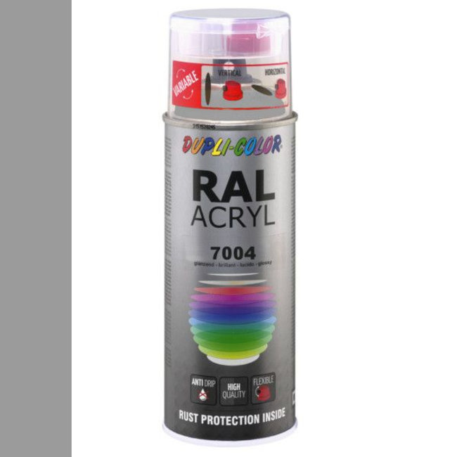 Dupli-Color Ral Acryl Ral 7004 Signaal grijs Hoogglans 400 ml