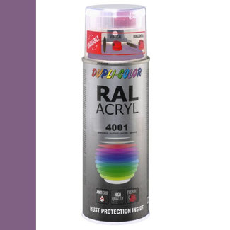 Dupli-Color Ral Acryl Ral 4001 Lila rood Hoogglans 400 ml