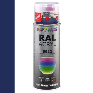Dupli-Color Ral Acryl Ral 5022 Nacht blauw Hoogglans 400 ml