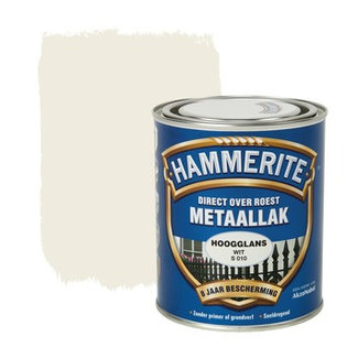 Hammerite Hammerite Metaallak Wit S010 Hoogglans 250 ml