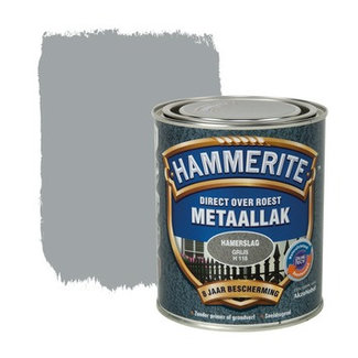 Hammerite Hammerite Metaallak Grijs H118 Hamerslag 250 ml