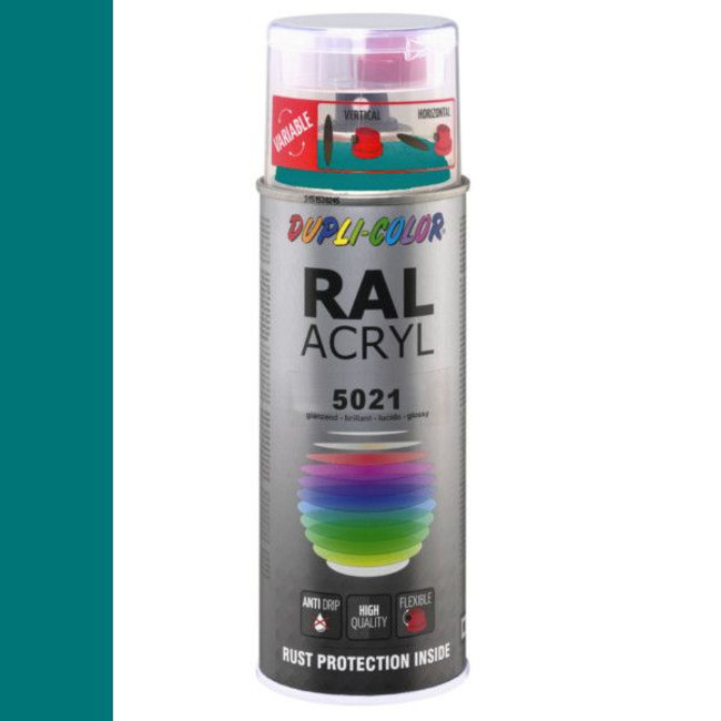 Dupli-Color Ral Acryl Ral 5021 Water blauw Hoogglans 400 ml