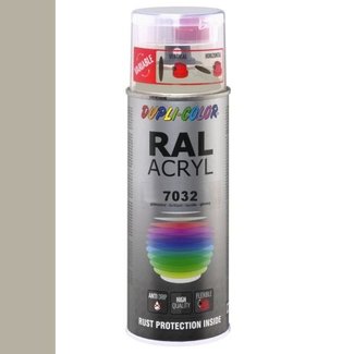 Dupli-Color Ral Acryl Ral 7032 Kiezel grijs Hoogglans 400 ml