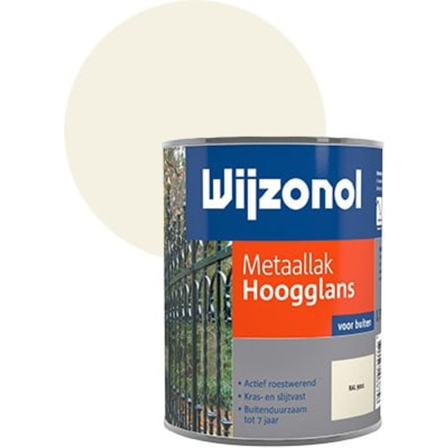 Wijzonol Wijzonol Metaallak Hoogglans Ral 9001 750 ml