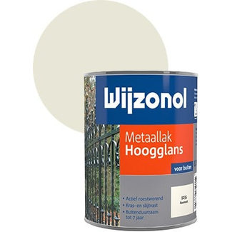 Wijzonol Wijzonol Metaallak Hoogglans Roomwit 9235 750 ml