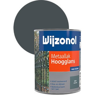 Wijzonol Wijzonol Metaallak Hoogglans Antraciet 9121 750 ml