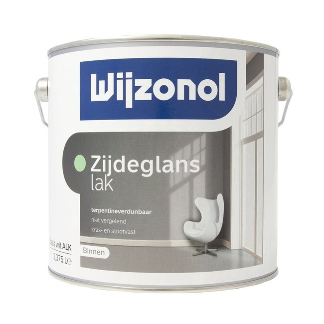 Wijzonol Zijdeglanslak Binnen Terpentineverdunbaar 2,5 liter
