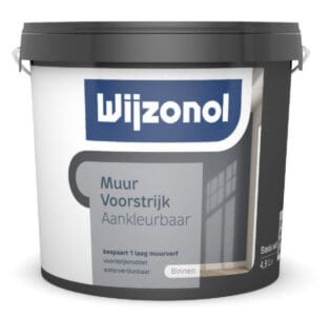 Wijzonol Muurvoorstrijk Aankleurbaar 2,5 liter