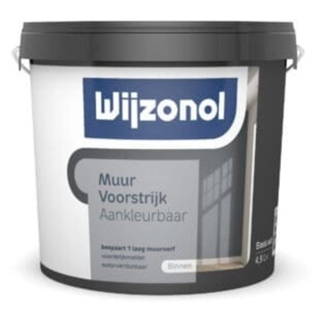 Wijzonol Wijzonol Muurvoorstrijk Aankleurbaar 5 liter