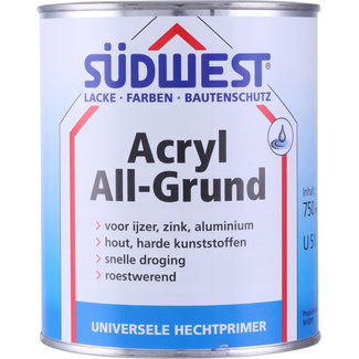 Sudwest Acryl Allgrund U51 Wit 750 ml