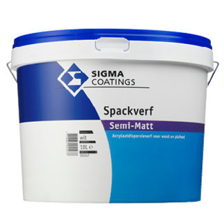 Sigma Sigma Spackverf Semi-Matt Wit en Lichte Kleuren 10 liter