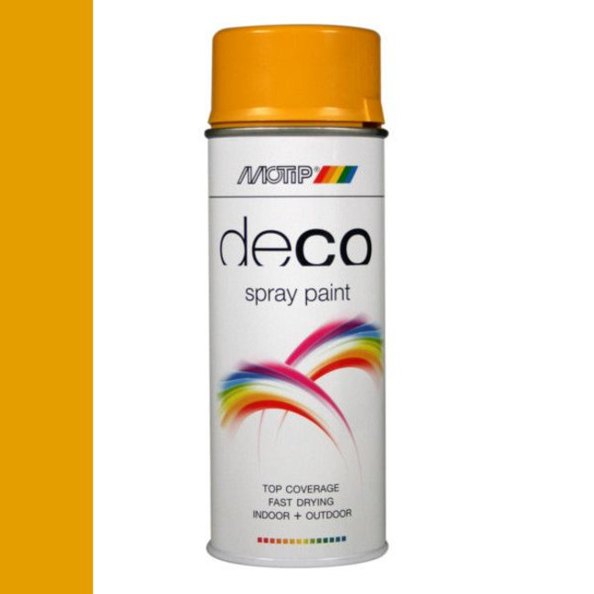 Motip Deco Paint Ral 1004 Goudgeel Hoogglans 400 ml