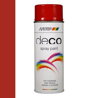 Motip Deco Paint Ral 3000 Vuurrood Hoogglans 400 ml