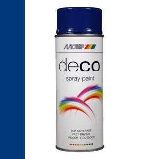 Motip Deco Paint Ral 5002 Ultramarijn Blauw Hoogglans 400 ml