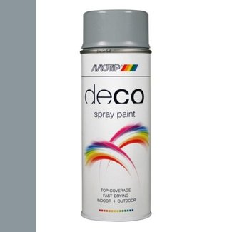 Motip Deco Paint Ral 7001 Zilvergrijs Hoogglans 400 ml