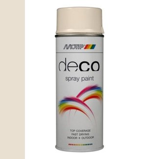 Motip Deco Paint Ral 9001 Crème Wit Hoogglans 400 ml