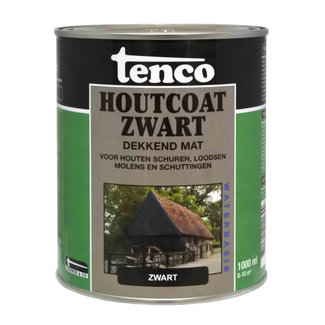 Tenco Houtcoat Zwart Waterbasis Mat 1 liter